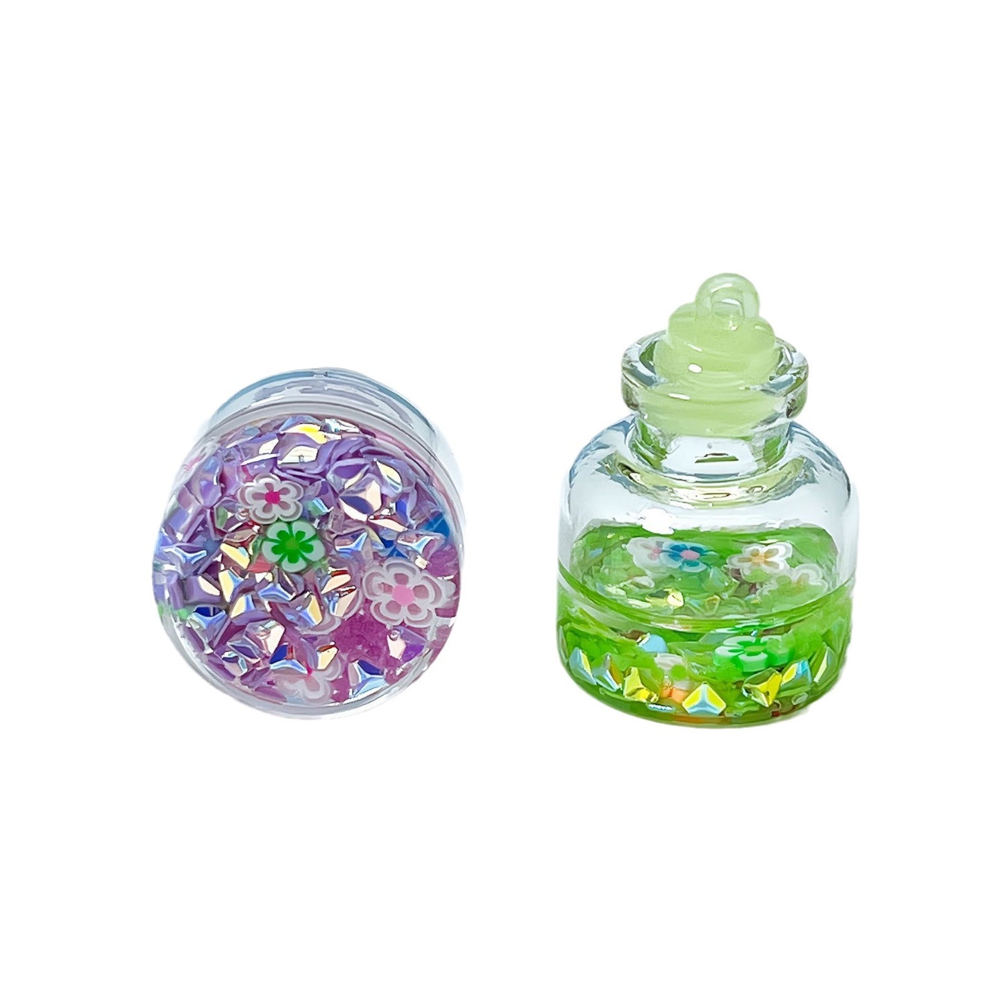 glistening wish bottle